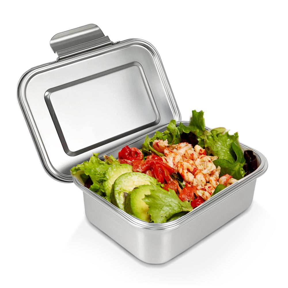 Stainless Steel Lunch Box for Adults Leak Proof Lid Compartments Bento Lunch Container for Office