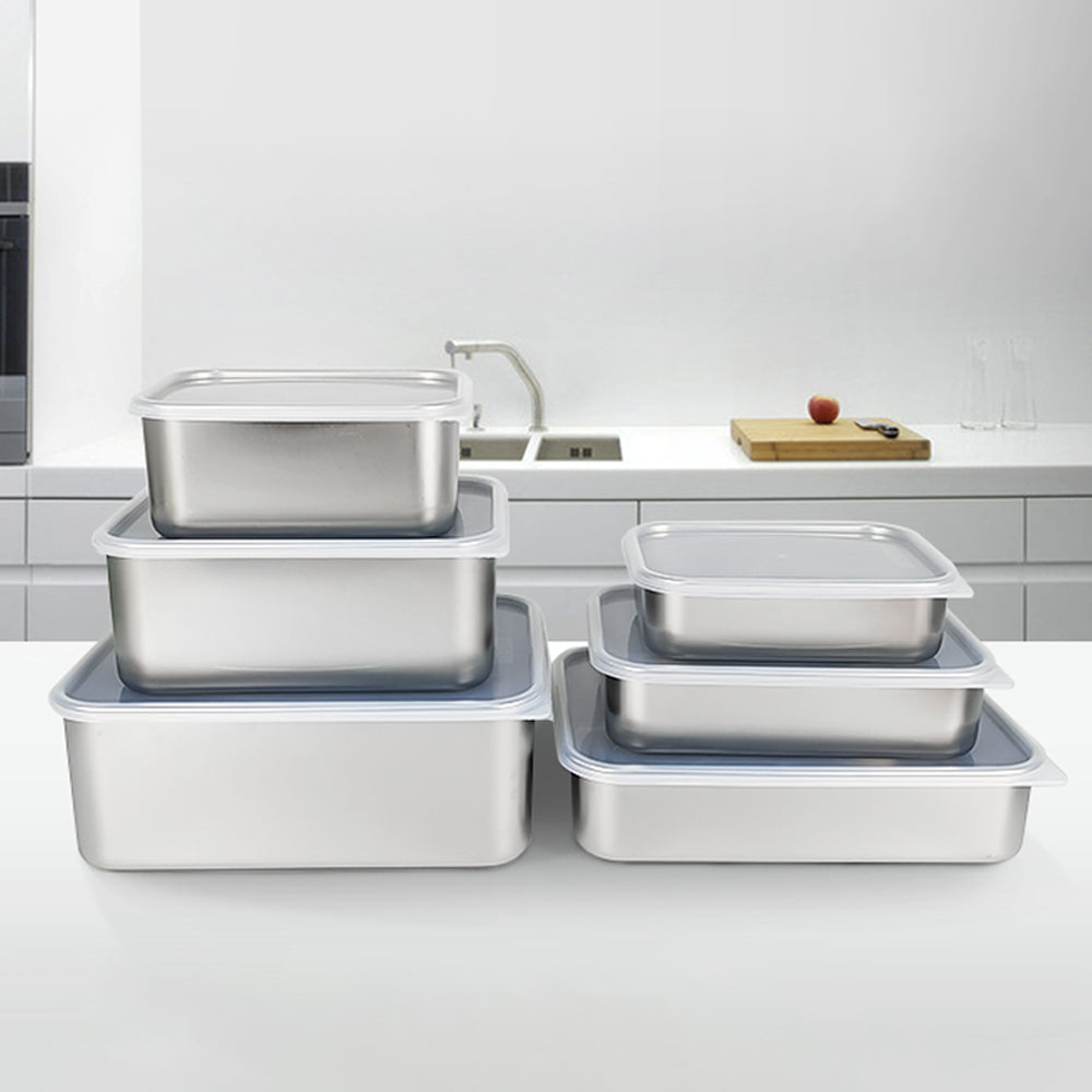 Large Size Airtight Food Container Food Box Microwave Stainless Steel Lunch Box Bento Box for Adults Lunch Container