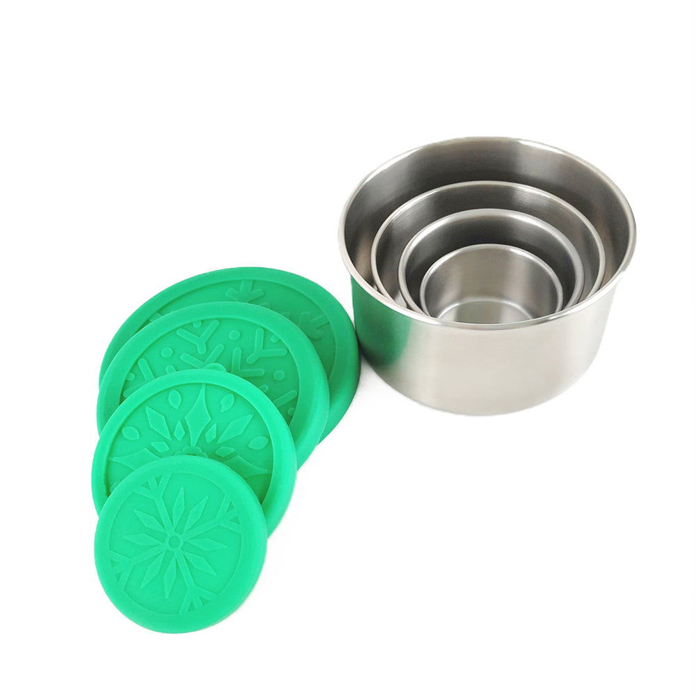 Mini Lunch Box Kids Silicone Lid Baby Food Containers Metal Salad Snack Container Box