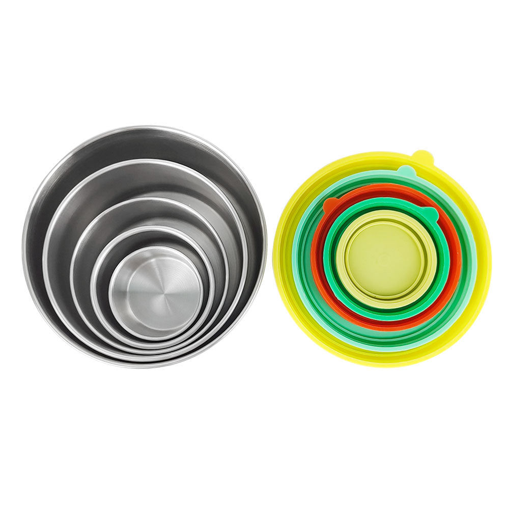 Mini Lunch Box Kids Silicone Lid Baby Food Containers Metal Salad Snack Container Box