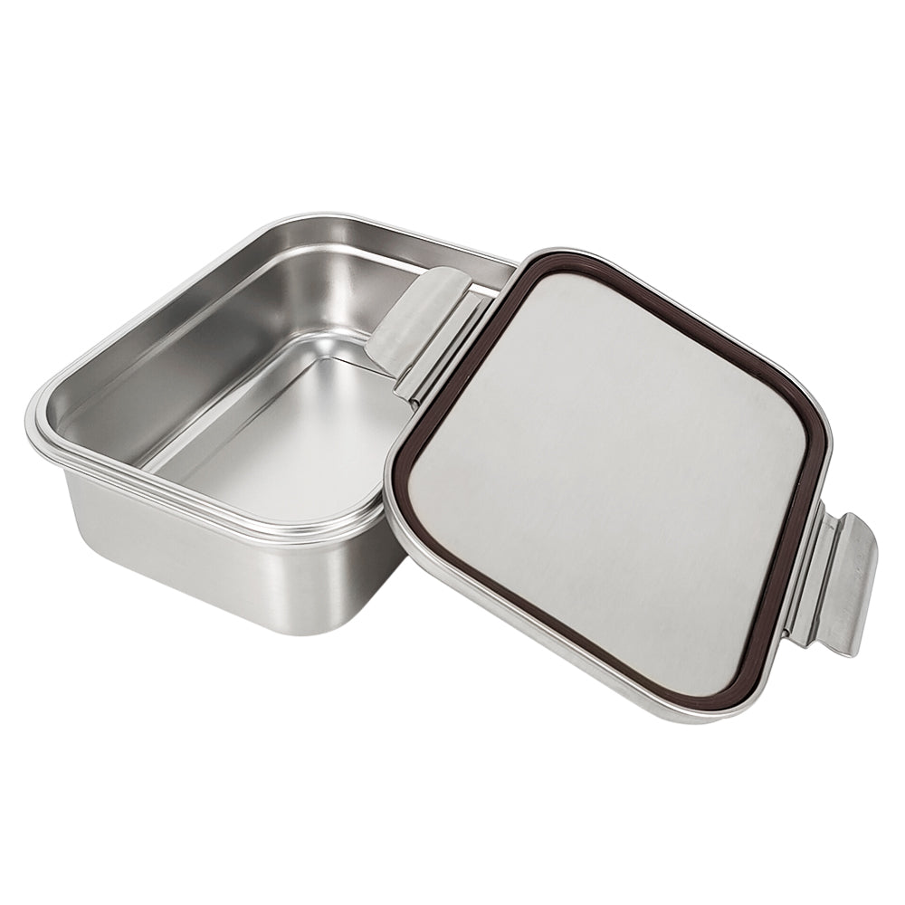 Eco-Friendly Stainless Steel Bento Box Large Capacity Lunch Box Adjustable Compartment Leakproof Food Grade Sandwich Container