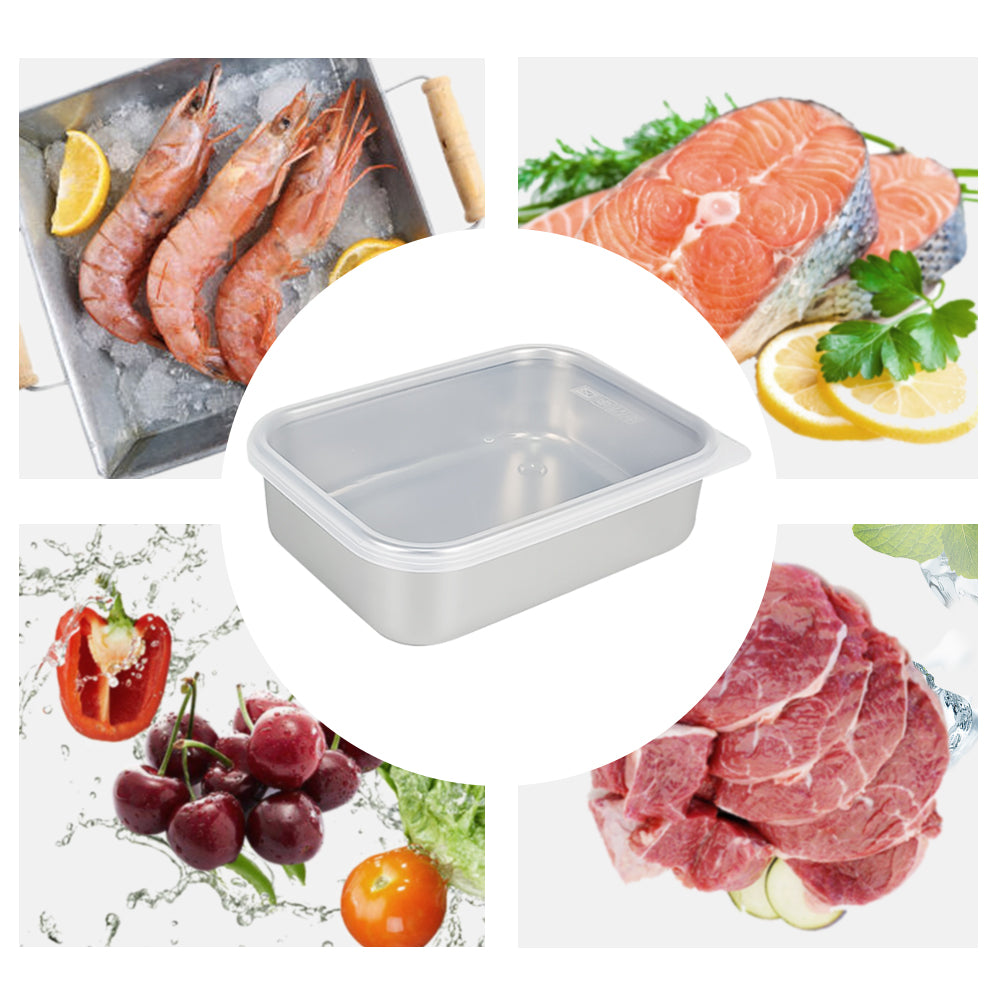 Large Size Airtight Food Container Food Box Microwave Stainless Steel Lunch Box Bento Box for Adults Lunch Container