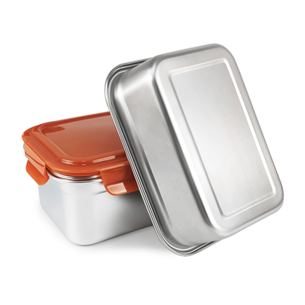 Stainless Snack Containers Thermal Insulation Bento Box Microwave Containers Lunch Box Kids Stainless Steel Containers Clear Lid
