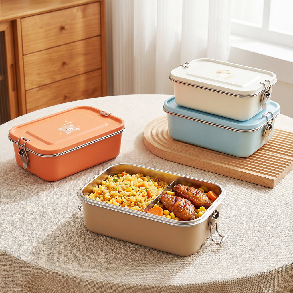 Custom Bento Box for Kids Insulated Lunch Box Leak Proof Vacuum Thermal Food Container Meal Prep Containers