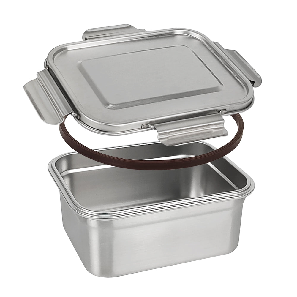 Eco-Friendly Stainless Steel Bento Box Large Capacity Lunch Box Adjustable Compartment Leakproof Food Grade Sandwich Container