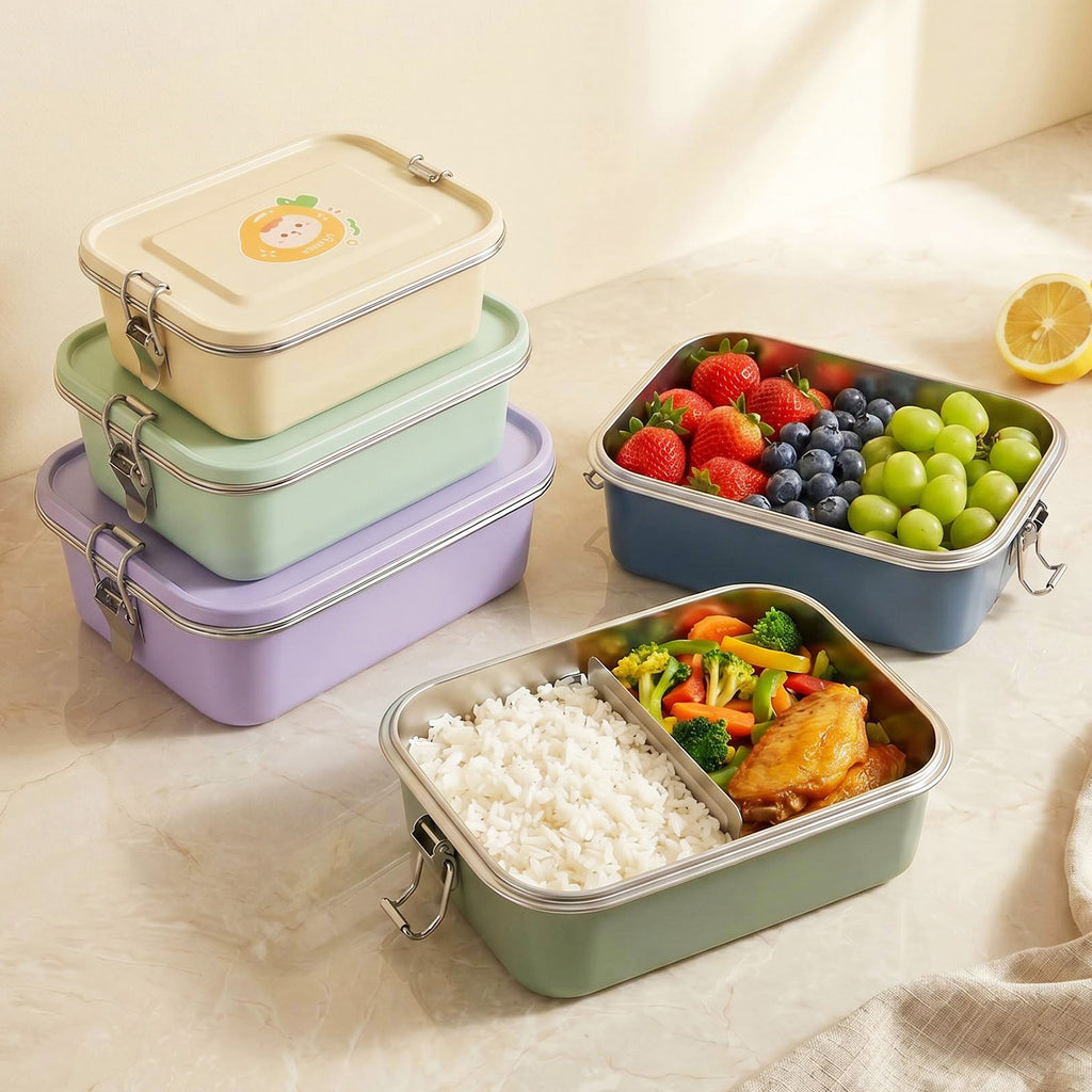 Custom Bento Box for Kids Insulated Lunch Box Leak Proof Vacuum Thermal Food Container Meal Prep Containers
