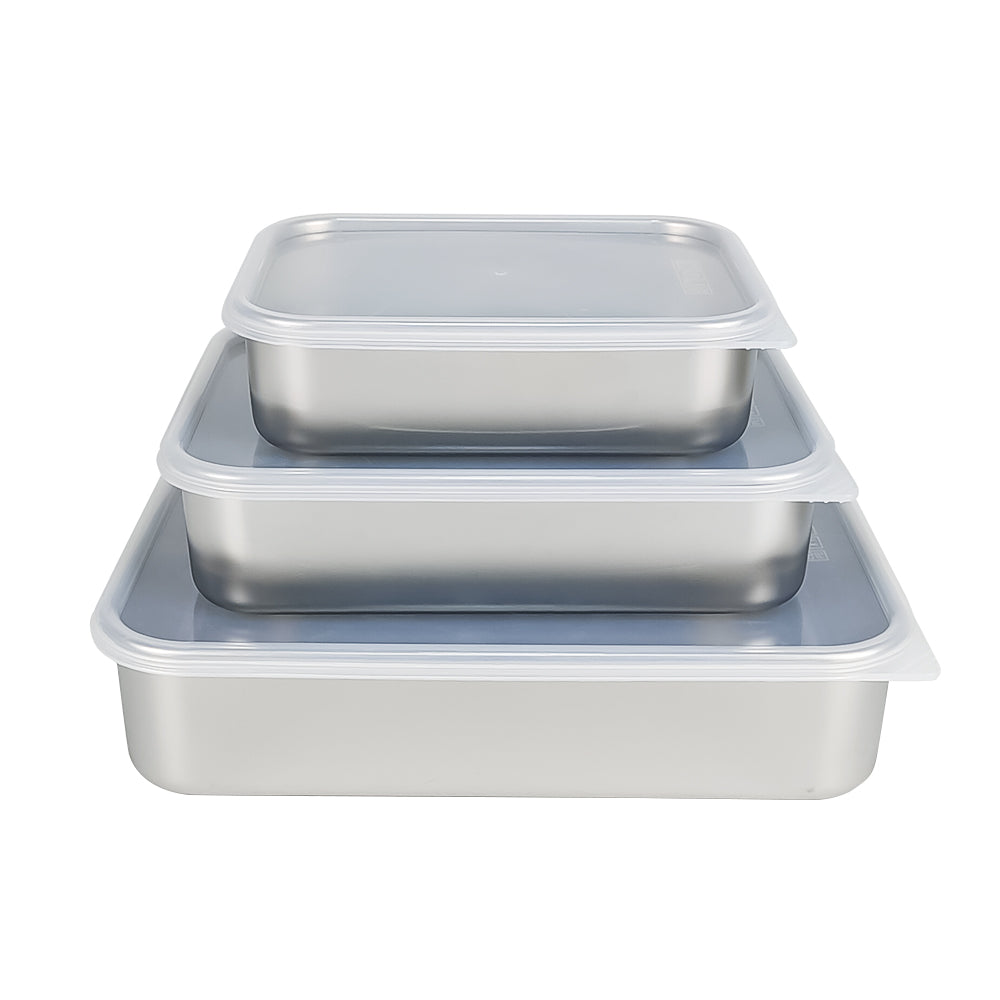 Large Size Airtight Food Container Food Box Microwave Stainless Steel Lunch Box Bento Box for Adults Lunch Container