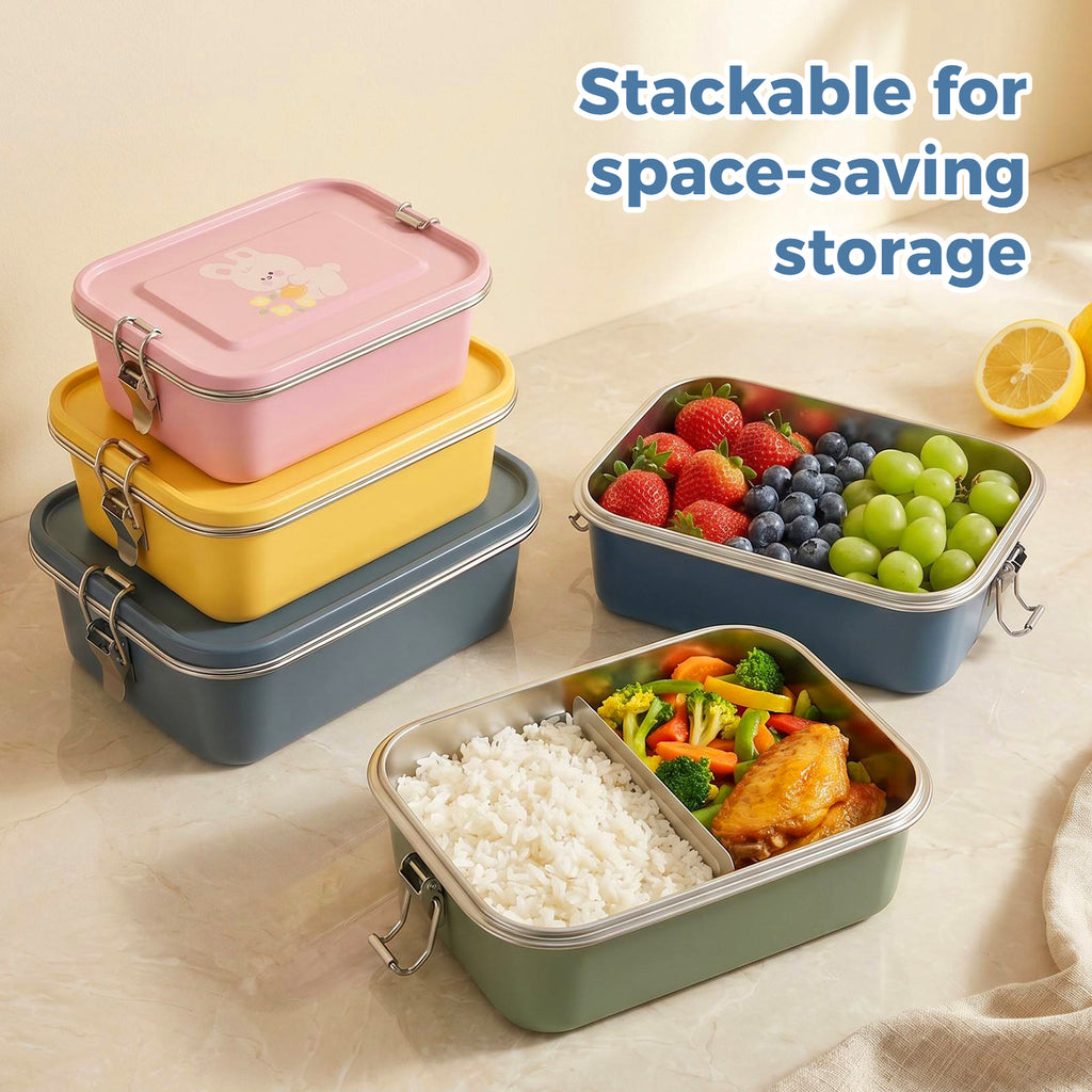 Custom Bento Box for Kids Insulated Lunch Box Leak Proof Vacuum Thermal Food Container Meal Prep Containers