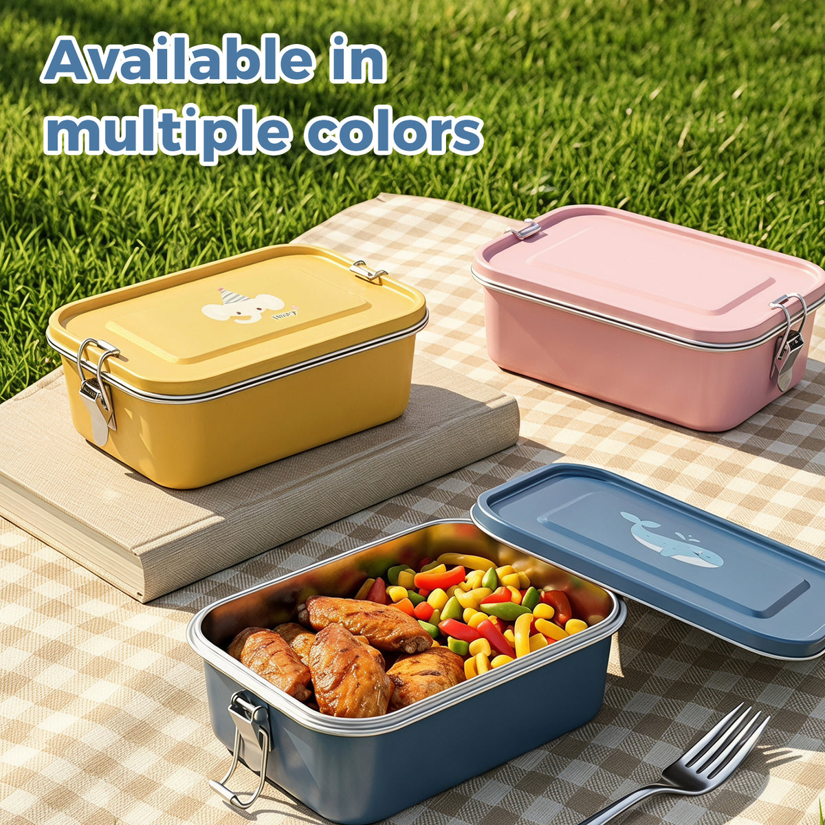 Custom Bento Box for Kids Insulated Lunch Box Leak Proof Vacuum Thermal Food Container Meal Prep Containers
