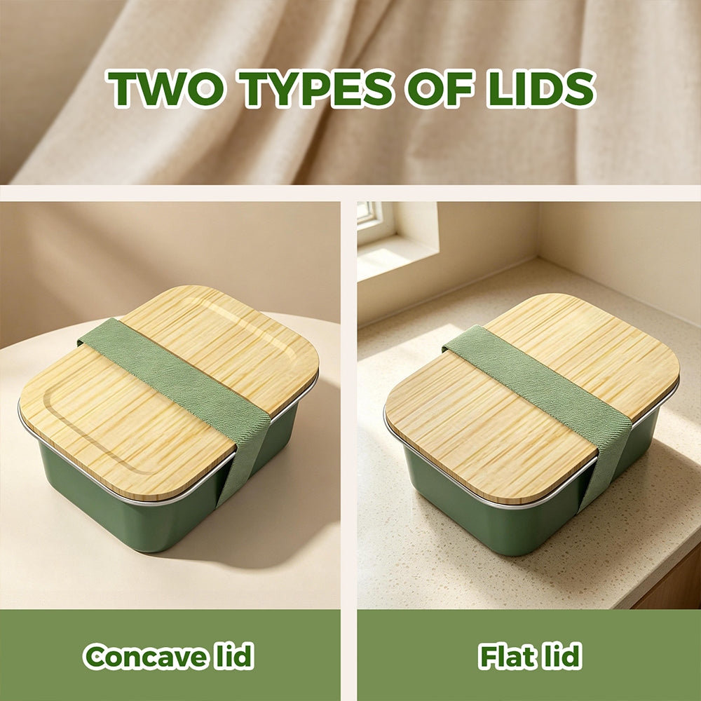 Thermal Lunch Box School Lunch Boxes Kids Microwave Safe Stainless Steel Food Container Bamboo Lid Lunch Box for Adults
