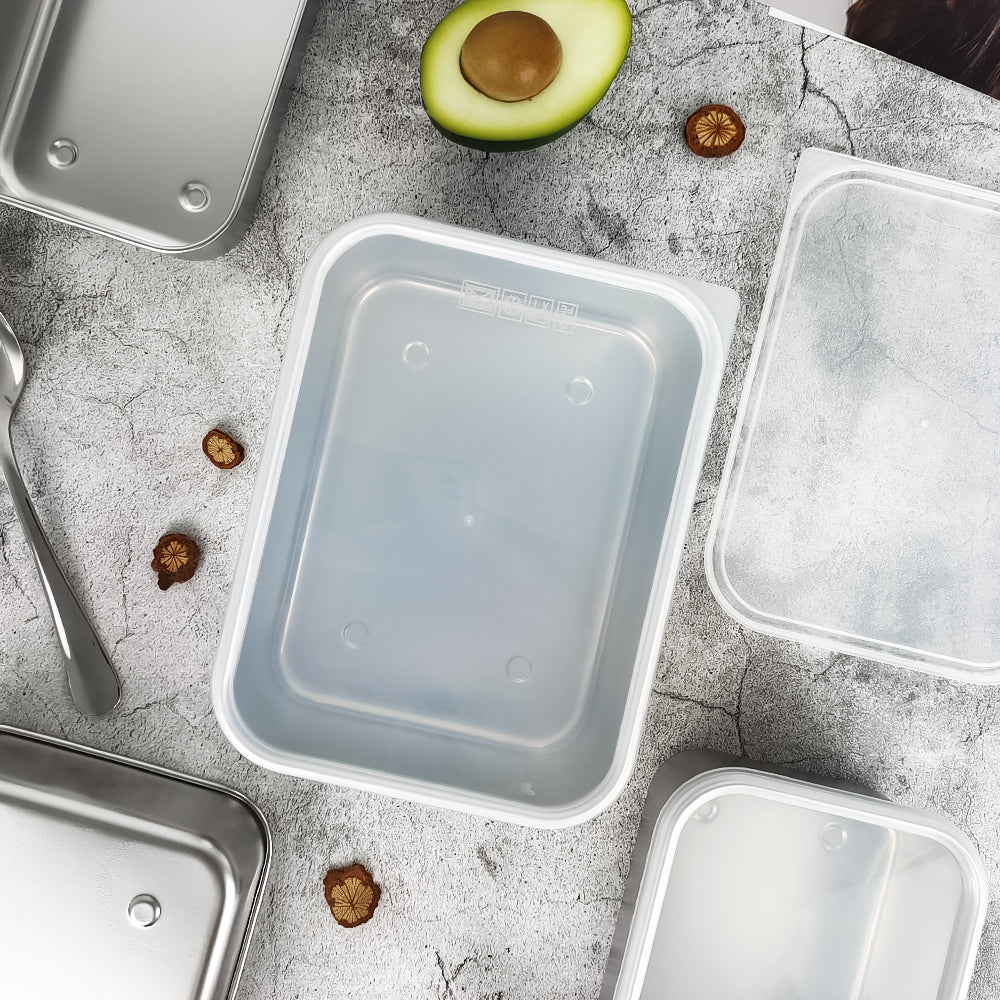 Large Size Airtight Food Container Food Box Microwave Stainless Steel Lunch Box Bento Box for Adults Lunch Container