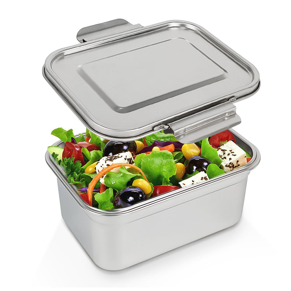 Stainless Steel Lunch Box for Adults Leak Proof Lid Compartments Bento Lunch Container for Office